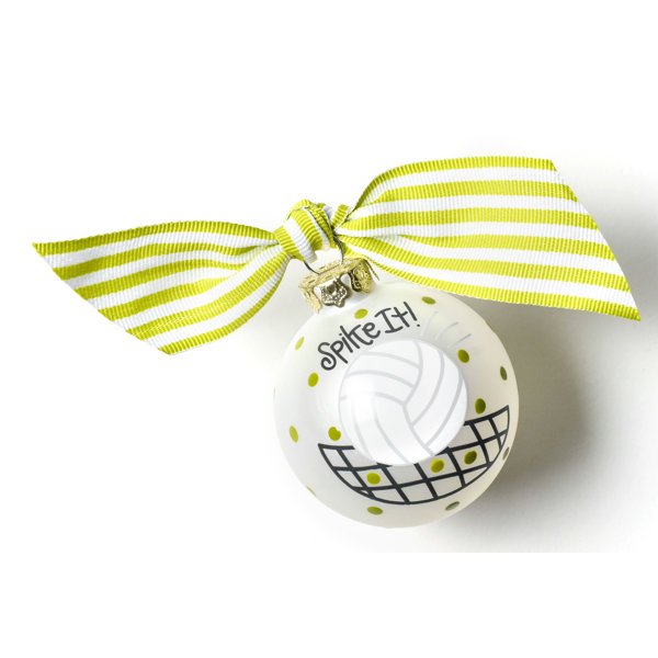 Coton Colors Volleyball Glass Ball Ornament Wayfair